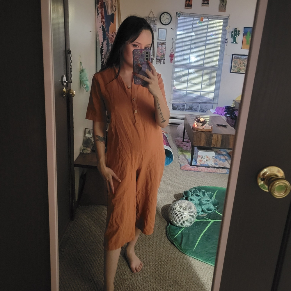 Women's Orange Jumpsuit